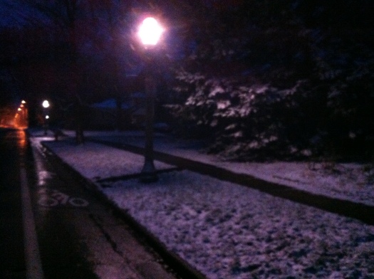 Barely Light, with Snow